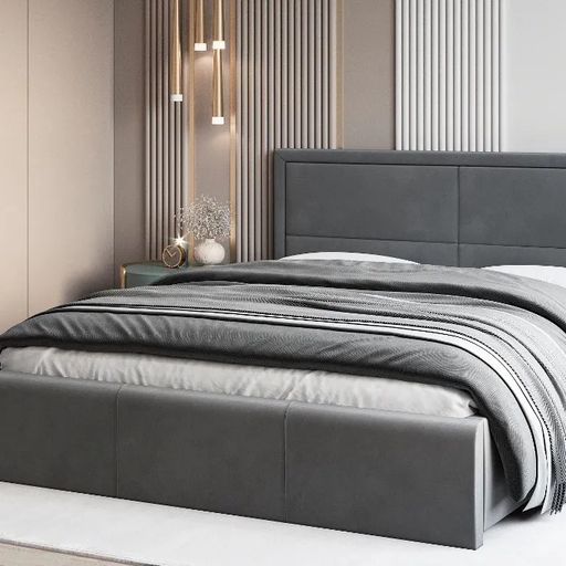 Кровать «Мария», серый